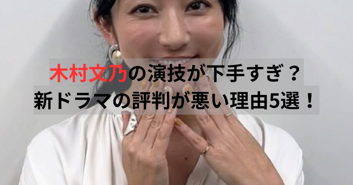 木村文乃　演技