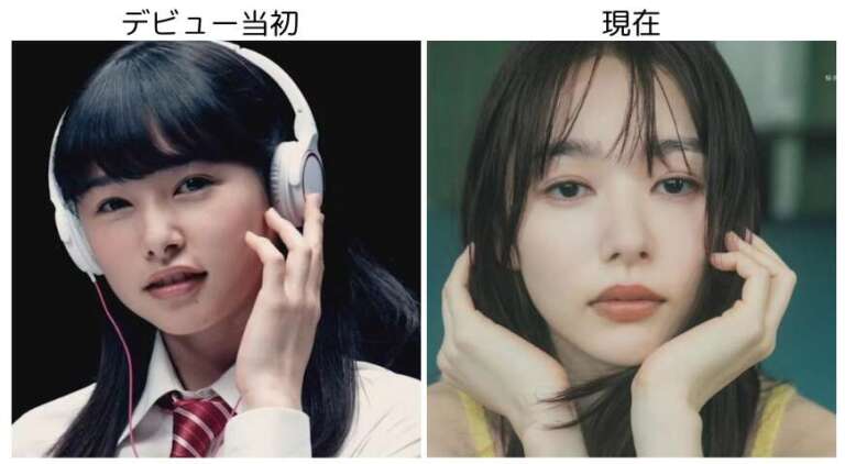 桜井日奈子のデビュー時と現在の比較画像1